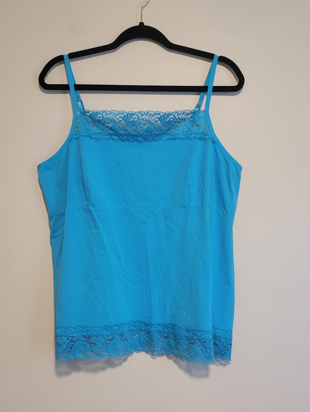 Apt.9 Blue Lace-Trim Camisole Size 1X